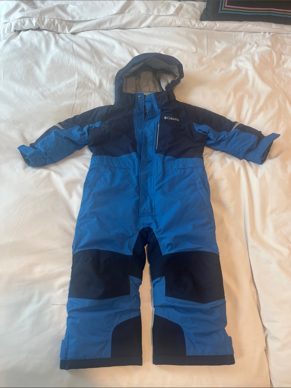 Columbia Blue Two-Tone Kids Insulated Snow Suit 3T